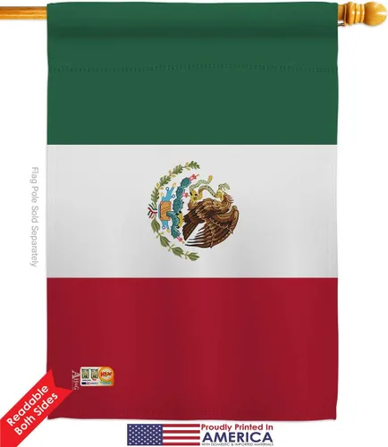 Miniatura 2 de Nacionalidad México Garden House Banderas Set Regional Nación Internacional Mundo País Particular Área Pequeña Decorativa Patio Banner Doble Cara