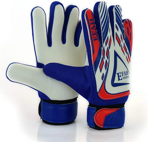 Miniatura 17 de Guantes de portero de fútbol para niños y jóvenes, guantes de portero de fútbol con agarres fuertes Azul/Blanco