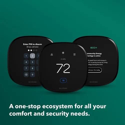 Miniatura 4 de ecobee Termostato inteligente mejorado, termostato Wifi programable, funciona con Siri, Alexa, Google Assistant, certificado Energy Star, hogar