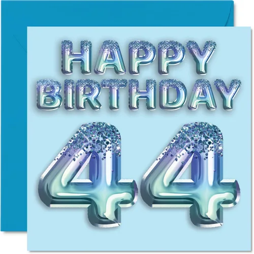 Miniatura 102 de Stuff4 Tarjeta de primer cumpleaños para niños, globo de fiesta con purpurina azul, tarjetas de feliz cumpleaños para niño de 1 año, nieto, hijo, 57