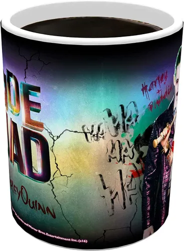 Miniatura 5 de Morphing Mugs Suicide Squad The Joker and Harley Quinn Heat Reveal - Taza de café de cerámica, 11 onzas