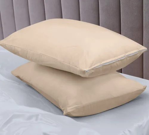 Miniatura 8 de Utopia Bedding Protector de almohada impermeable, con cremallera, paquete de 2, beige, estándar, funda de almohada a prueba de chinches, de 20 x 26