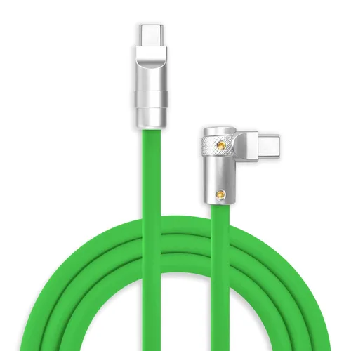 Miniatura 22 de chubbycable FlexElbow - Cable de carga rápida de 90 grados y 240 W, cable USB C en ángulo recto, cable de carga de silicona compatible con iPhone