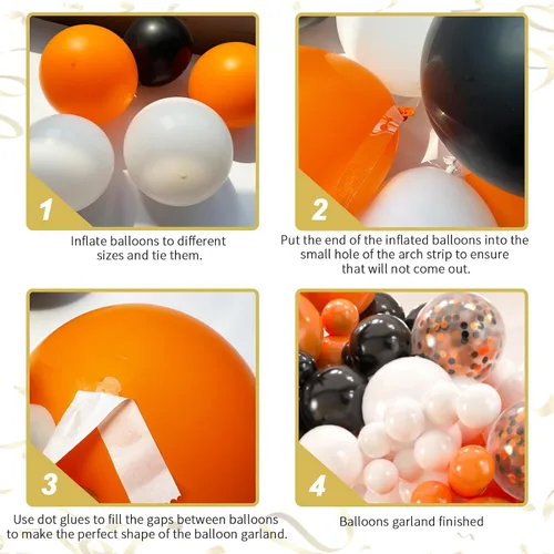 Miniatura 3 de 141 globos de látex con 3 globos de aluminio para cumpleaños, graduación, discoteca 2024, decoraciones de fiesta de graduación
