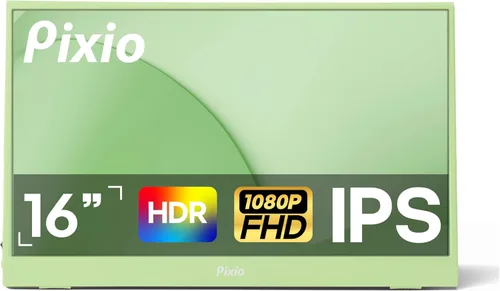Miniatura 9 de Pixio PX160 Wave Rosa Monitor Portátil 15.6 Pulgadas 60Hz FHD 1080p Panel IPS HDR Soporte de Pantalla Cubierta USB-C HDMI Extensión de Pantalla