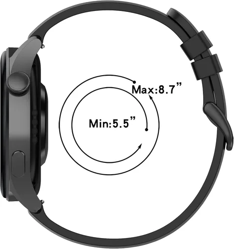 Miniatura 2 de E ECSEM Bandas compatibles con Jdcrsj P58 pulseras de repuesto, pulsera de silicona colorida correa de liberación rápida bandas de brazo para reloj