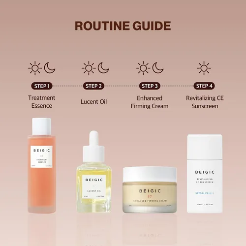Miniatura 7 de BEIGIC Treatment Essence - Esencia facial hidratante para una textura de piel radiante y suave con péptidos veganos y niacinamida para piel