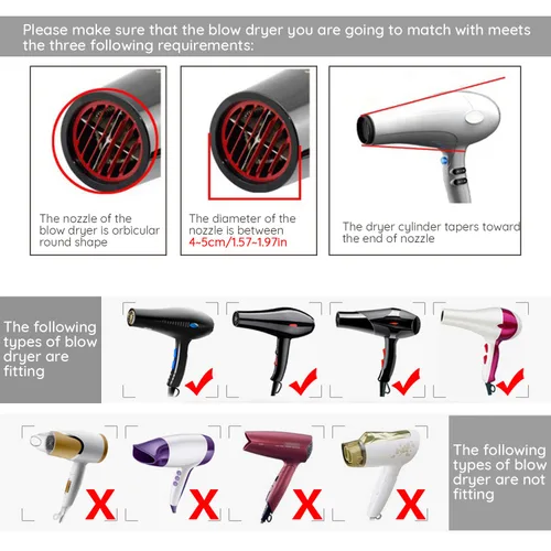 Miniatura 3 de Segbeauty Difusor de cabello con cuenco profundo, flujo de aire ajustable, accesorio profesional para cabello rizado y ondulado, herramienta
