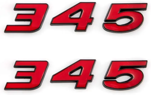 Miniatura 8 de 2 placas autoadhesivas 345 para Challenger Chrysle 300c Plateado/Negro