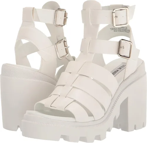 Miniatura 7 de Steve Madden Womens Cosmic Faux Leather Ankle Strap Gladiator Sandals