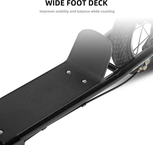 Miniatura 4 de JOYSTAR Patinete para niños de 5 a 9 años de edad, ruedas grandes de 12 pulgadas para niños, adolescentes y adultos, freno trasero y manubrio
