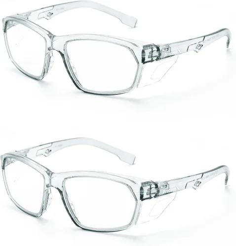 Miniatura 64 de ProtectX Elegantes gafas de seguridad antivaho y resistentes a los arañazos, gafas de protección UV, lentes de bloqueo de luz azul para hombres
