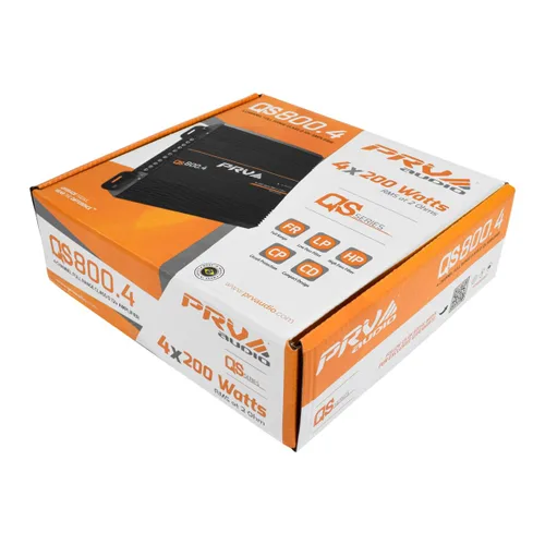 Miniatura 8 de PRV Audio QS800.4 Amplificador de audio para coche compacto de 4 canales de 2 ohmios 4 x 220 vatios RMS a 2 Ohm - 800 vatios Amp 12 voltios Amp
