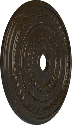 Miniatura 41 de Ekena Millwork CM25COFCS Cole Medallón de Techo, 25 3/8"OD x 3 3/8"ID x 1 3/8"P, pintado a mano Flash Cobre