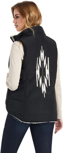 Miniatura 2 de ARIAT Chaleco Dilon Chimayo para mujer, negro, talla XL, Negro