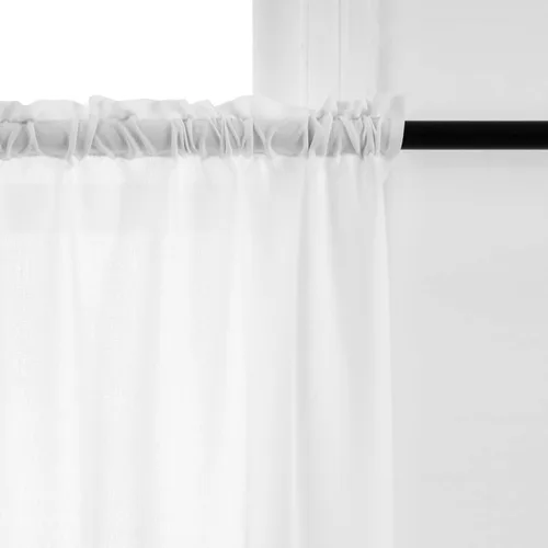 Miniatura 5 de UPOPO Cortinas de Niveles Beige Sobre Fregadero con Textura de Lino para Ventana de Cocina de 16 Pulgadas de Largo Caravana Privacidad Pequeñas