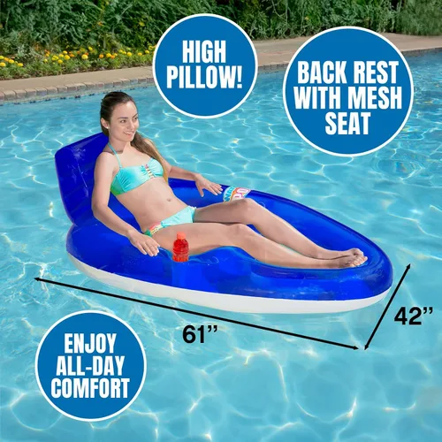 Miniatura 5 de Poolmaster Water Pop Deluxe Swimming Pool and Beach Float Lounge