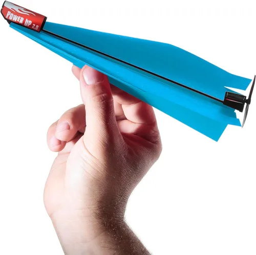 Juego de conversión de avión de papel POWERUP 2.0 | Motor eléctrico para aviones de papel DIY | Vuela más tiempo y más lejos | Perfecto para niños y