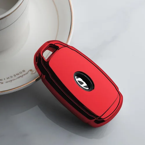 Miniatura 4 de Funda para llave de coche Hyundai 2024 2021 2022 2023 Accesorios Rojo