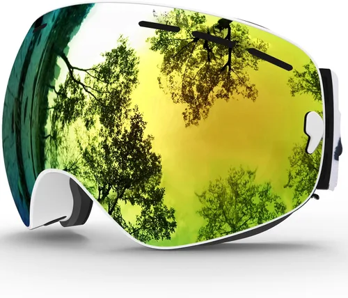 Miniatura 9 de JULI Gafas de esquí, gafas de snowboard para deportes de nieve de invierno con lente antivaho BNC
