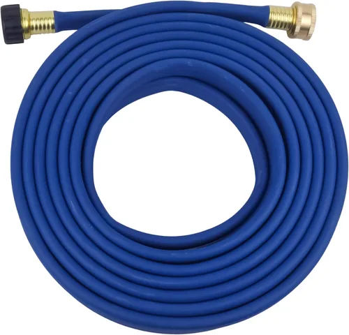 Miniatura 8 de Manguera plana de jardín de 1/2 pulgada x 50 pies, más fugas de agua, resistente, extremos de conector de manguera de metal, ahorra un 80% de agua