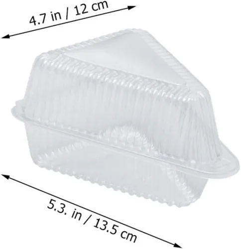 Miniatura 2 de TIDTALEO 50 recipientes para tartas con tapa transparente, cajas de almacenamiento de grado alimenticio para postres, quesos y más para fiestas