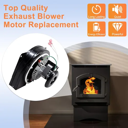 Miniatura 6 de Criditpid Soplador de escape de repuesto 812-4400 para estufas de pellets PelPro PP130, PP60, Quadra-Fire Santa Fe, Castilla, Pleasant Hearth