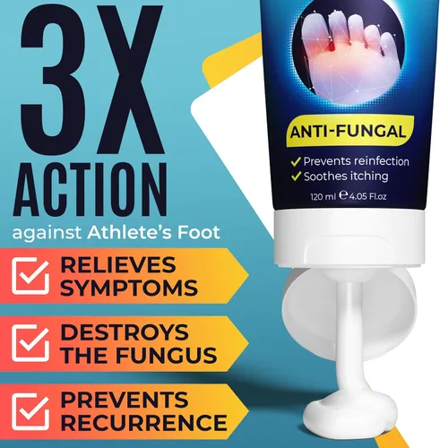 Miniatura 2 de Athlete's Foot Cream Antifúngico para talones agrietados, piel seca y picor en los pies Alivia la picazón, el ardor y el enrojecimiento