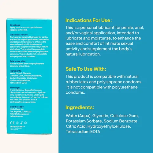 Miniatura 2 de Hello Cake Lubricante de juguete en aerosol, lubricante personal espeso a base de agua para usar con juguetes para adultos, lubricante en gel sin