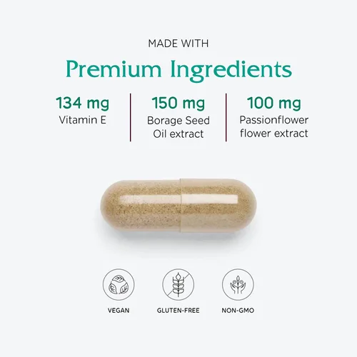 Miniatura 4 de Vitanica Fase I para mujeres, apoyo premenstrual, vegano, 60 cápsulas