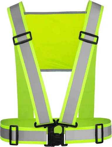 Chaleco reflectante, chaleco de seguridad personalizado, correas de alta visibilidad, cinturón para hombres y mujeres, ajustable y ligero para