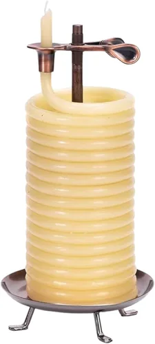 Miniatura 11 de Candle by the Hour Recambio de vela de citronela de 80 horas, cera de abeja natural ecológica con mecha de algodón, amarillo