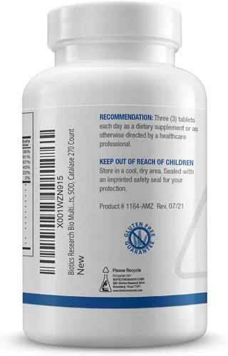 Miniatura 2 de Biotics Research Bio Multi Plus Multivitamínico sin hierro y cobre, minerales quelados, vitaminas solubles en grasa emulsionada, sin hierro, sin