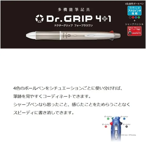 Miniatura 2 de Pilot Doctor Grip 4+1 0.5mm PBKHDF1SEF-B Negro (Negro)