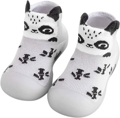 Miniatura 4 de Zapatos de cuna para bebé, para interiores, para primeros pasos, cálidos, para niñas y niños, zapatos de deporte lindos animales, zapatos