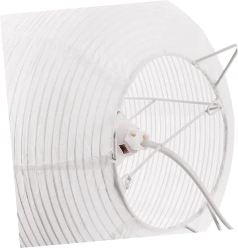 Miniatura 3 de Lámpara de mesa de papel con bombilla E14, luz suave y cálida para dormitorio, lámpara decorativa de papel de arroz para dormitorio, lámpara