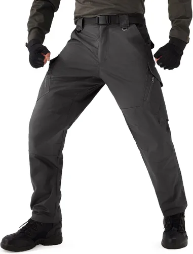 URBEST Pantalones tácticos Ripstop para hombre, pantalones cargo resistentes al agua, pantalones de trabajo ligeros para senderismo al aire libre