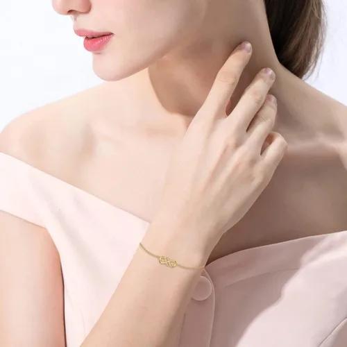 Miniatura 2 de Pulsera de oro de 14 quilates, abalorios de perlas, regalos de joyería para mujeres y niñas