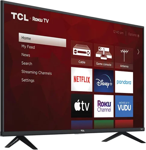 TCL 49S405 Televisor de 43 pulgadas alta definición 4K Ultra HD Roku Smart LED TV