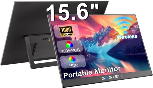 Miniatura 10 de Monitor portátil 4K de 15.6 pulgadas UHD 3840 x 2160 monitor portátil para juegos 130% sRGB pantalla táctil de metal ligero con monitor de viaje