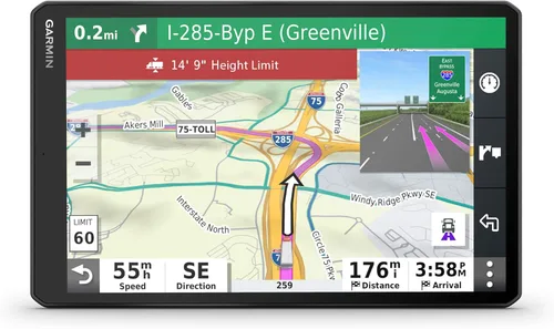 Miniatura 7 de Garmin dezl OTR800, navegador GPS para camiones de 8 pulgadas, pantalla táctil de fácil lectura, enrutamiento personalizado para camiones y guía