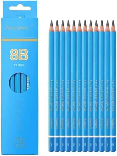 Miniatura 14 de Lápices de boceto para dibujo 2B, 12 piezas, lápices profesionales de dibujo de arte para sombrear, hacer bocetos y garabatear Lápiz de grafito