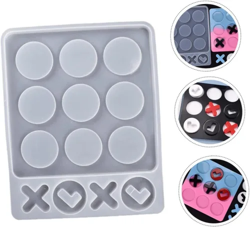 Miniatura 6 de Game Night Essential: molde manual de silicona blanco seguro para niños y niñas