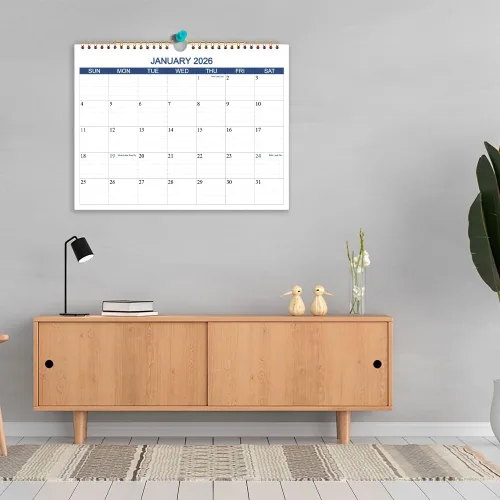 Miniatura 8 de Calendario 2026 2027 – Calendario de pared de abril de 2026 a junio de 2027 a 15 meses con papel grueso para planificación y organización