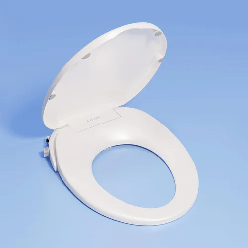 Miniatura 15 de TUSHY Wave Asiento de inodoro de bidé no eléctrico Diseño alargado elegante, liberación rápida para fácil limpieza Lavado frontal y trasero