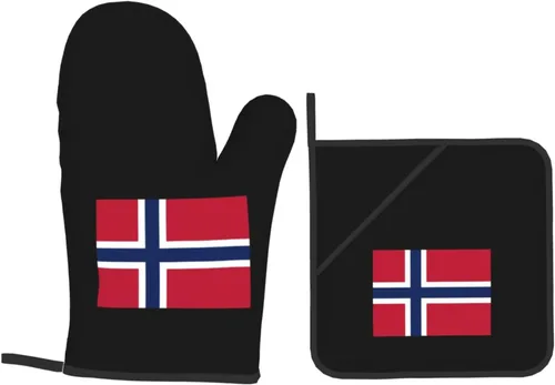 Miniatura 9 de Norway Flag - Juego de 4 manoplas de horno resistentes al calor