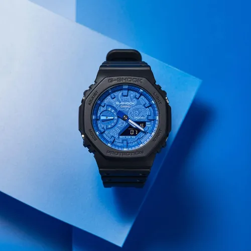Miniatura 2 de G-Shock GA2100 Series Blue Paisley Negro - Digital