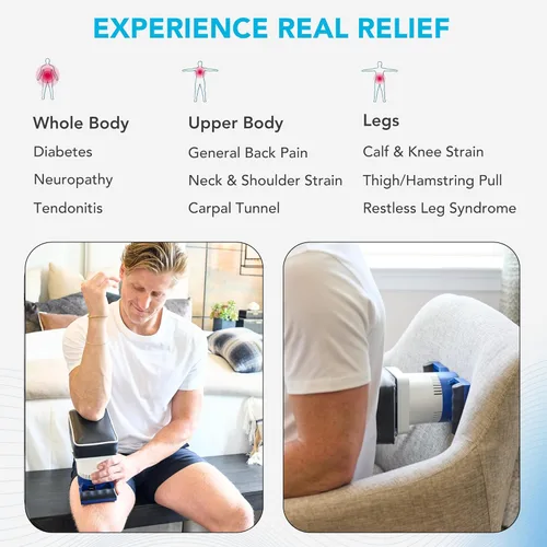 Miniatura 4 de MedMassager Body Massager Plus Unidad de terapia de masaje de tejido profundo, doble velocidad, relajación portátil y alivio - Reduce el dolor