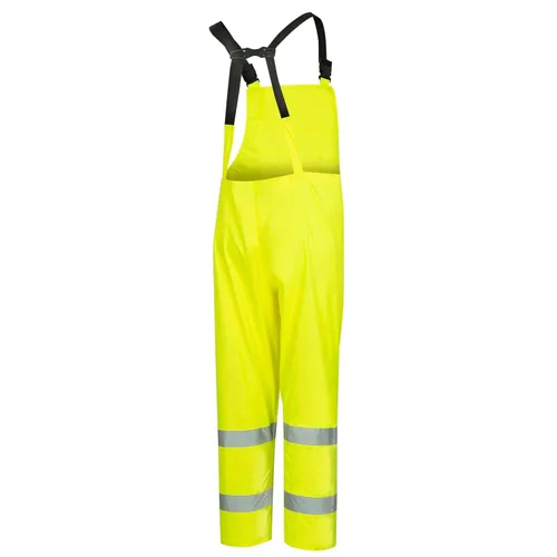 Miniatura 11 de Pioneer Equipo de lluvia de alta visibilidad Chaqueta de seguridad y pantalones con peto – Alta visibilidad, impermeable, traje de trabajo de PVC