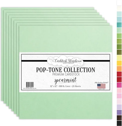 Miniatura 16 de Cardstock Warehouse Pop Tone Banana Split Yellow - 12 x 12 pulgadas - 100 libras / 9.52 oz/m² de papel de cartulina mate premium - 25 hojas